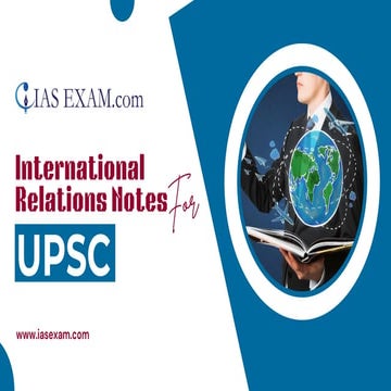 Strengthening Your Understanding of Global Affairs for UPSC | PDF
