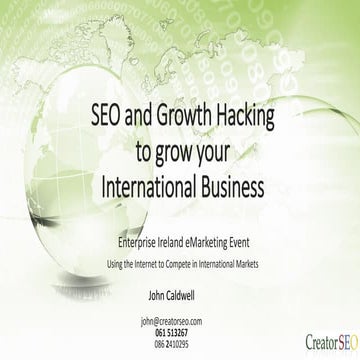 International SEO | John Caldwell | CreatorSEO