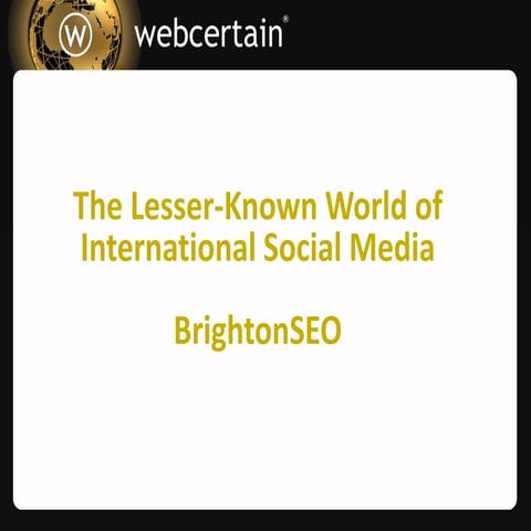 The Lesser Known World of International Social Media
