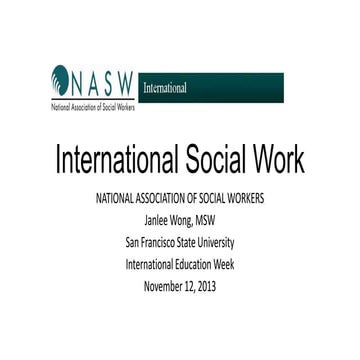 International social work
