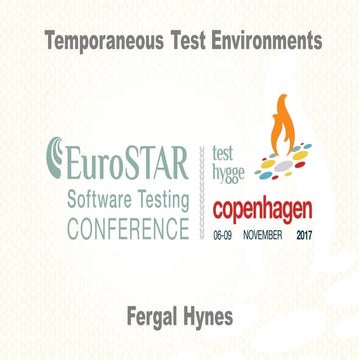 International software testing conference 2017 fergal hynes