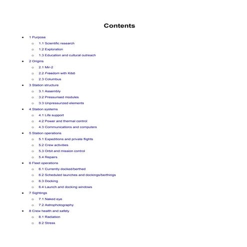 International space station