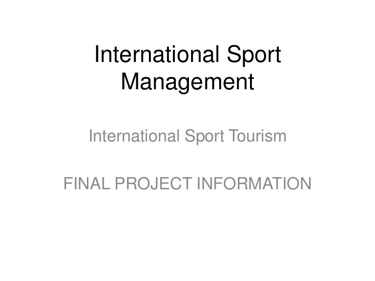 International sport management final project