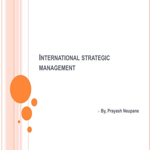 International strategic management