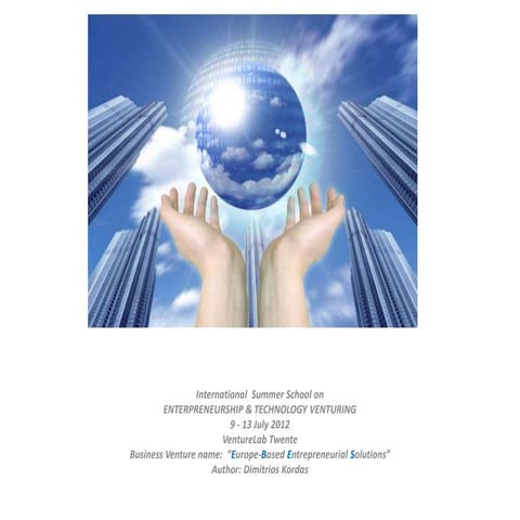 International summer school (July 2012, Enschede)