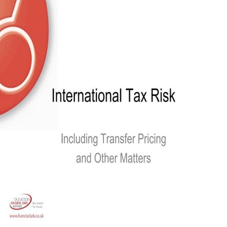 International Tax Risk.May2011