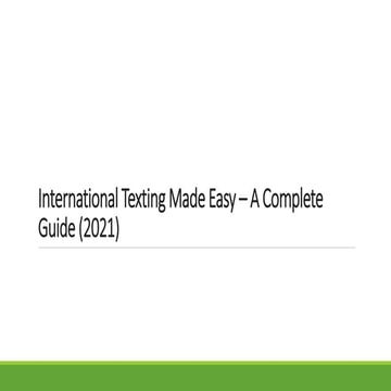 Text messaging 101 | PDF