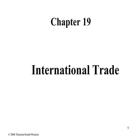 International Trade
