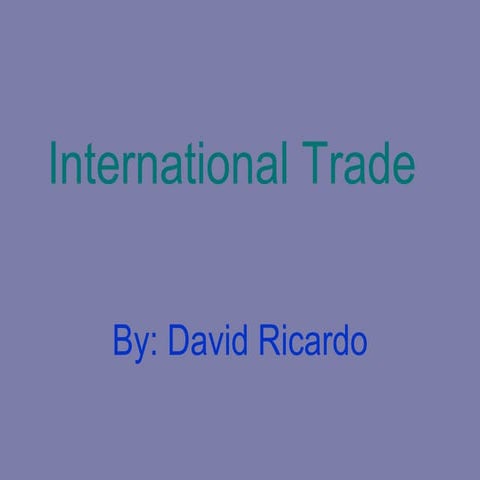 International trade