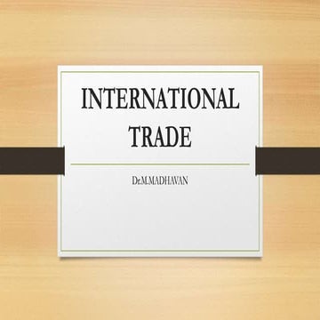 International Trade