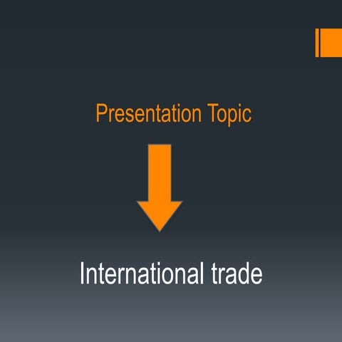 International trade