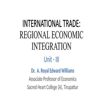 Trade Deflection Creation and Diversion | PPTX