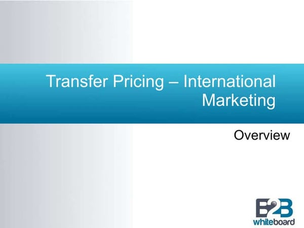 Transfer Pricing transfer-pricing