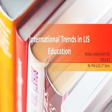 International trends in lis education