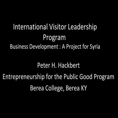 International Visitor Leadership Program at Berea College