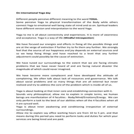 International yoga day