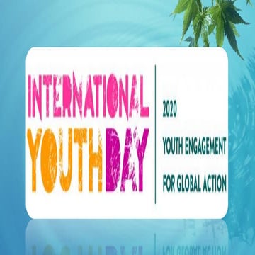 International youth day presentation on depression and higher education guidance