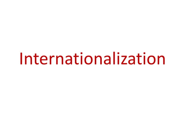 Internationlization