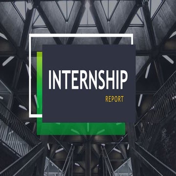internship report on architecture
