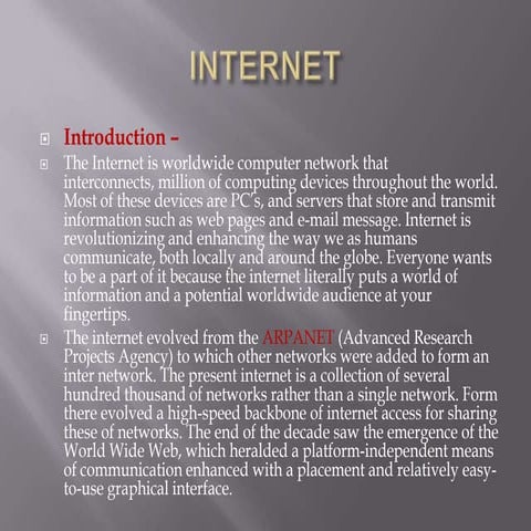 Internet | PPTX
