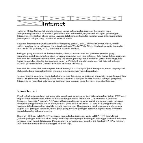 Materi internet(hasri ainun syam) | DOCX