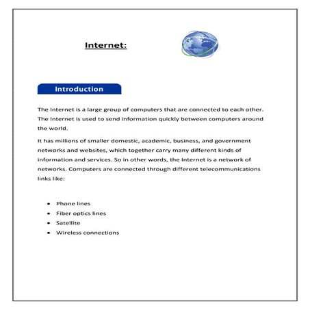 Uses of internet | PPT