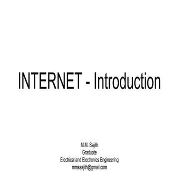 Internet introduction