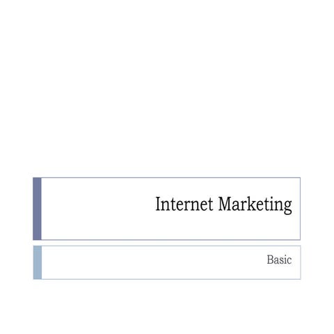 Search Engine Marketing Basic