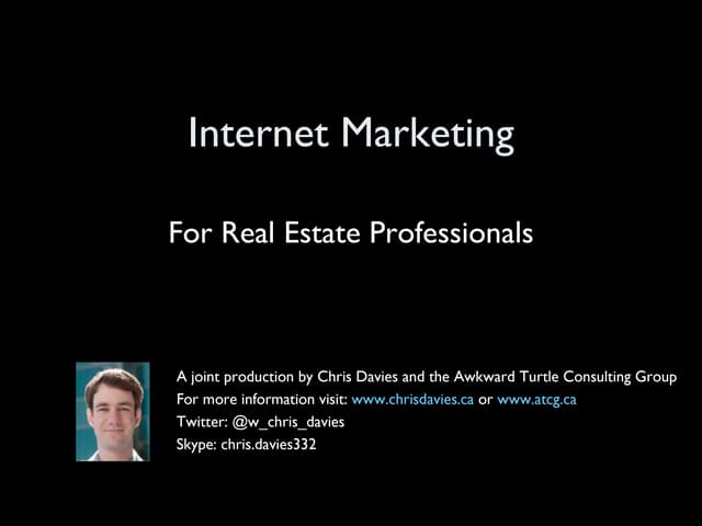 Internet Marketing for Real Estate Investors