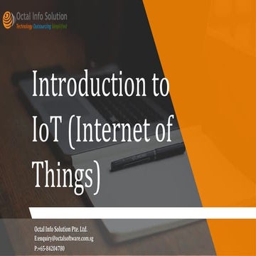 Introduction to IoT (Internet of Things) | PPTX | Internet of Things ...