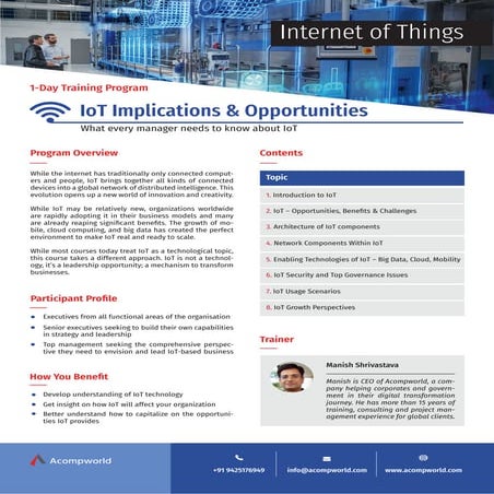 Internet of Things (IoT) Training
