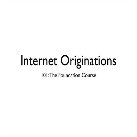 Internet Originations