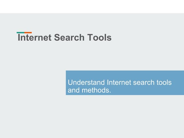Internet search-tools