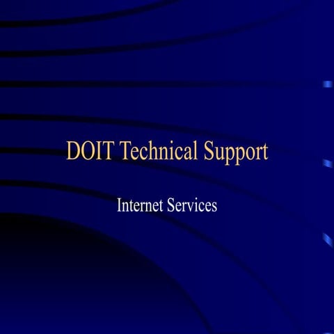 Internet Services Update Presentation