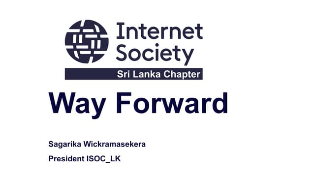 ISOC Sri Lanka Way Forward