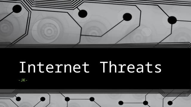 Internet-Threats in session discoverablepptx