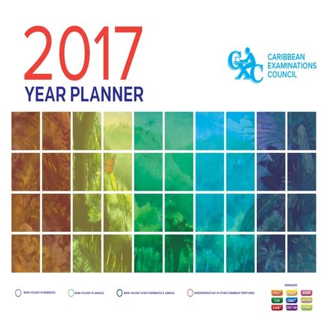 2017 CXC Year Planner