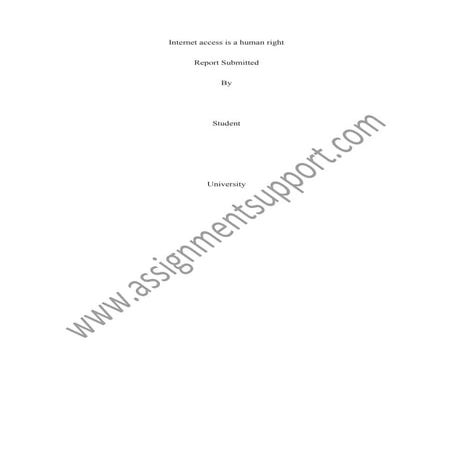 Internet access human_right essay sample from assignmentsupport.com essay wri...