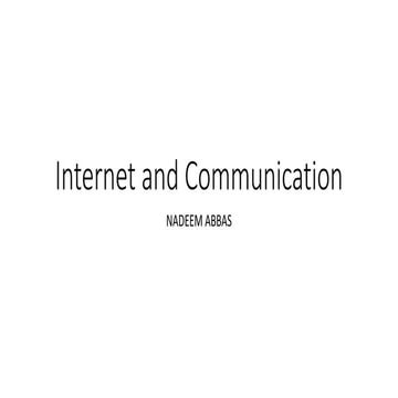 Internet and Communication Search .pptx