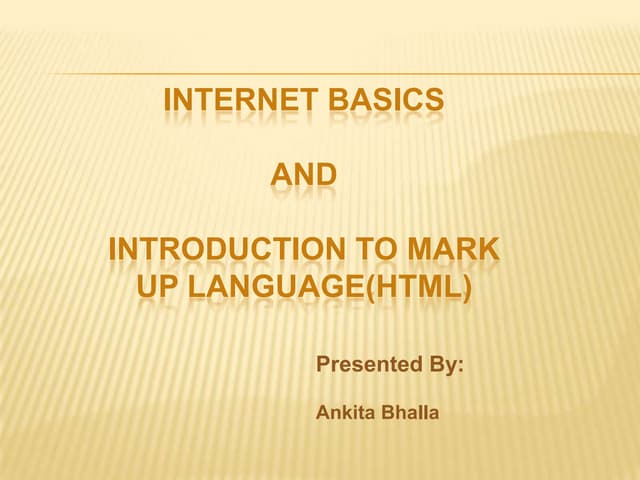 Internet and html