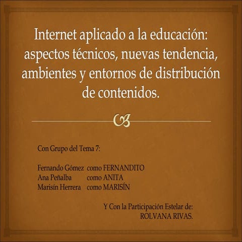 Internet Aplicado a la Educación 