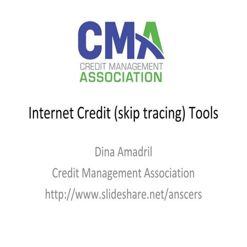 Internet Credit (skip tracing) Tools