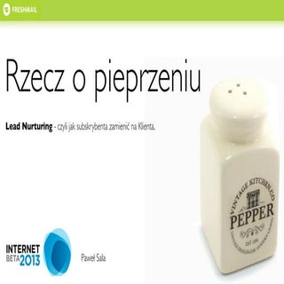 Rzecz o pieprzeniu - Lead Nurtering...