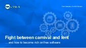 Fight between carnival and lent - h...