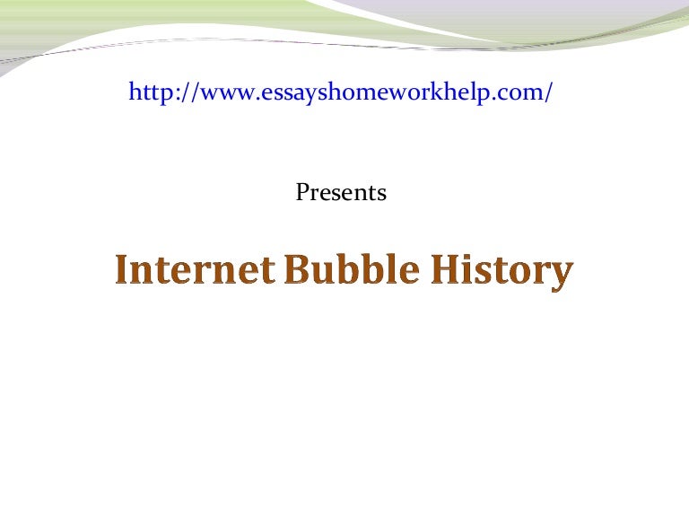 Sample essay on the bubble (history)