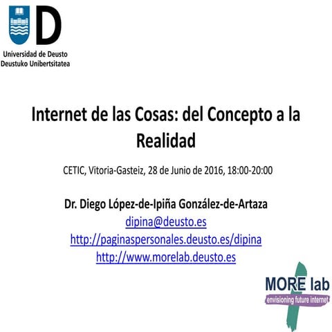 Internet de las Cosas: del Concepto a la Realidad
