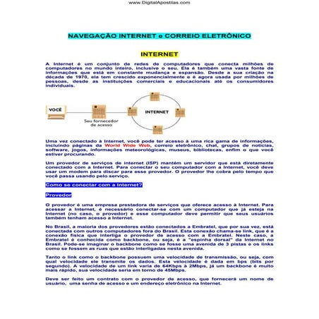 Internet e correio eletrônico