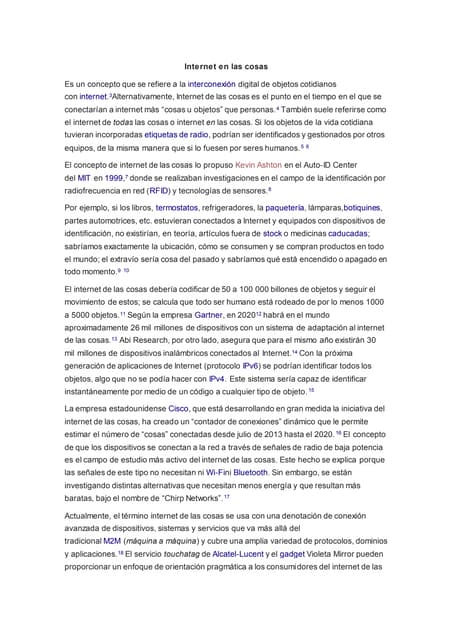 Internet en las cosas