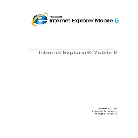 Internet Explorer Mobile 6.5 , What’s New in Windows Mobile 6 – TSUKL