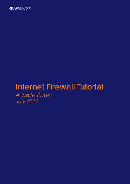 Internet firewall tuet